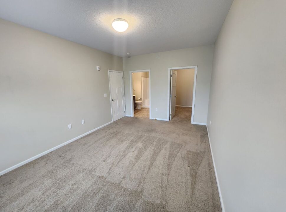 Master Bedroom with View of Master Bath Entry and Walk in Closet